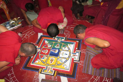 After Spending Days Building A Mandala, Monks Destroy It in Hours