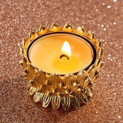 Peaceful Flame Lotus Candle Holder