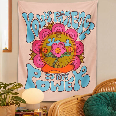 Hippie Smiley Tapestry