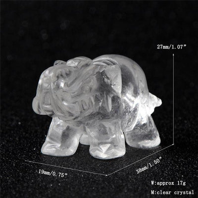 Elephant Stone Totem Clear Crystal Crystals