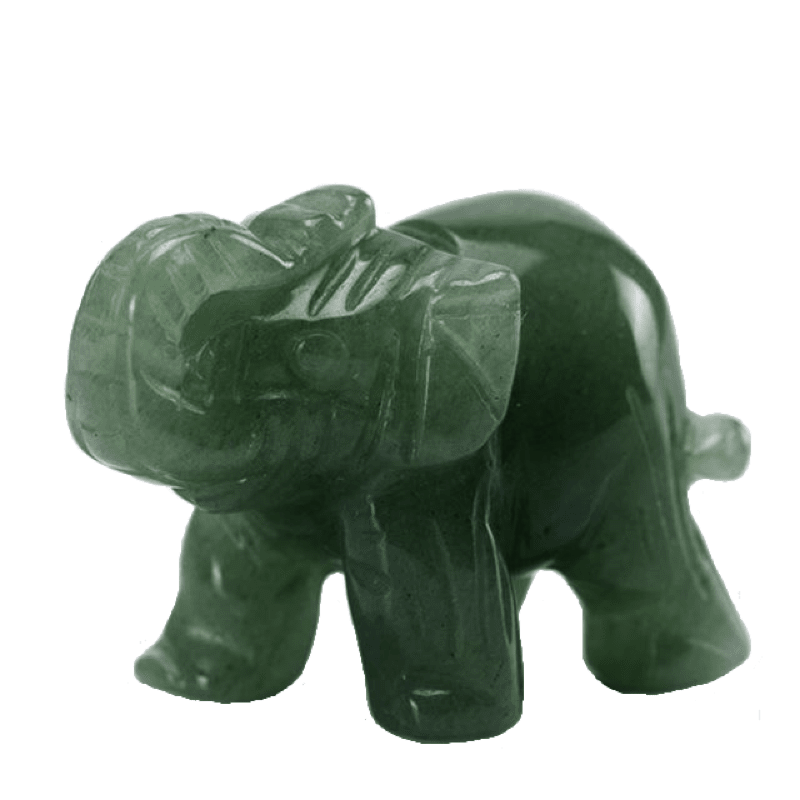 Elephant Stone Totem Green Aventurine Crystals