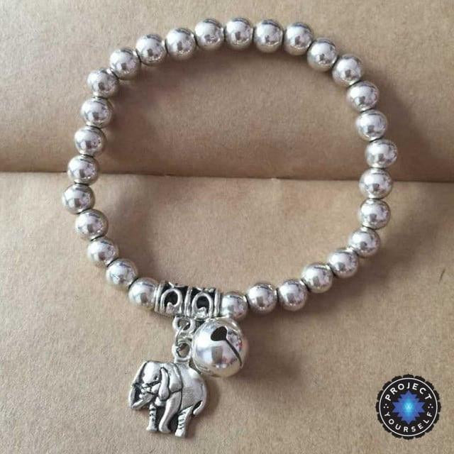 Limited Edition Tibetan Silver Beads Gypsy Charm Bracelet Elephant Bracelet