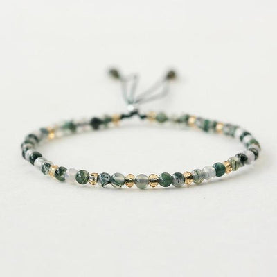 Powerful Mini Gemstone Bracelet Seaweed Agate Bracelet