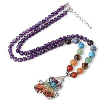 Healing Chakra Yoga Pendant Necklace
