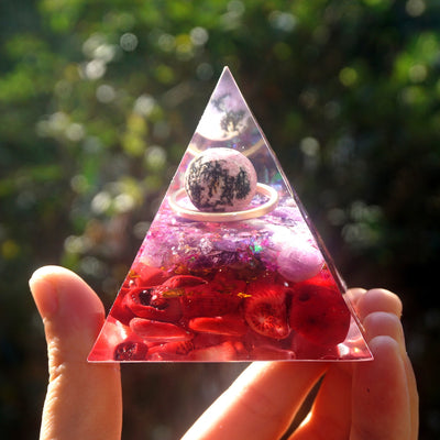 Crimson Vigor Orgone Pyramid