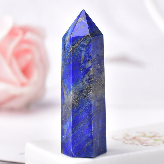 Healing Wand – Lapis Lazuli and Clear Quartz – Enchanted Cottage