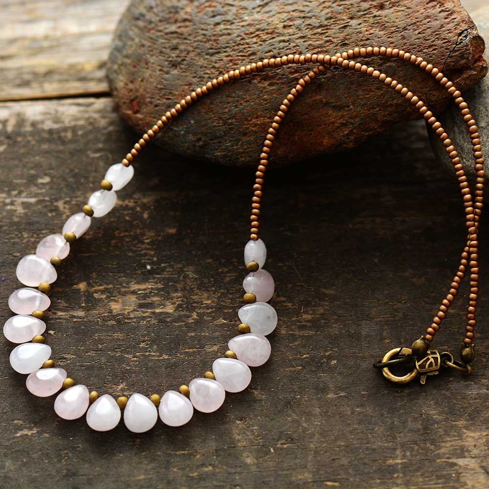 Love Vibration Rose Quartz Necklace