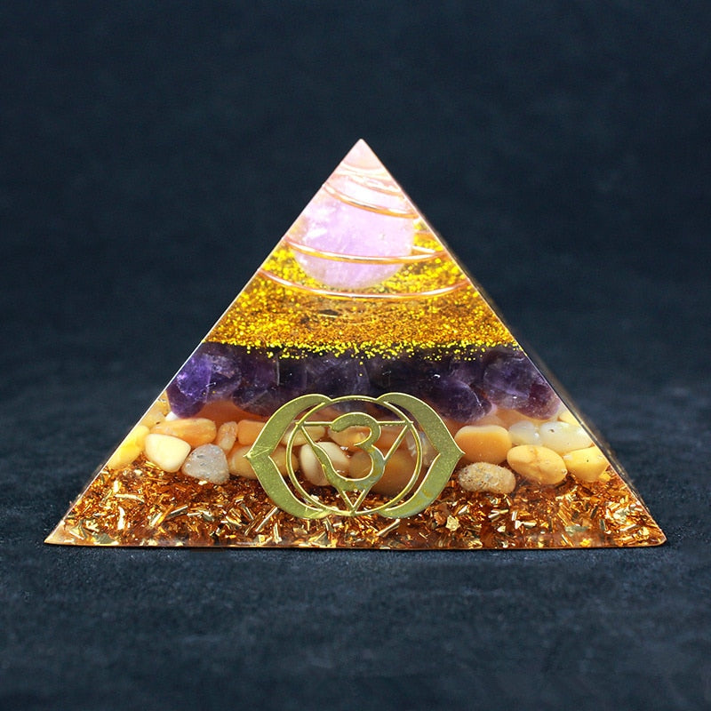 Love and Healing Orgonite Pyramid