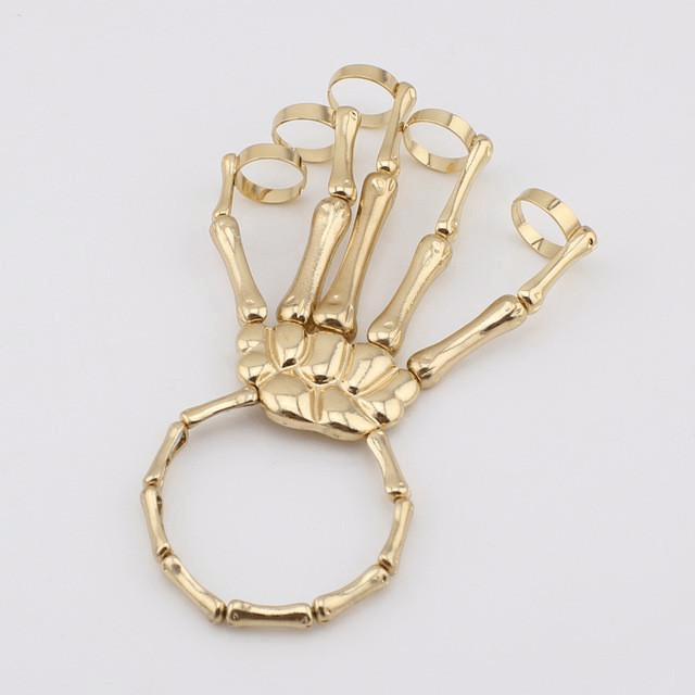 Skeleton Hand Bracelet Gold Bracelet