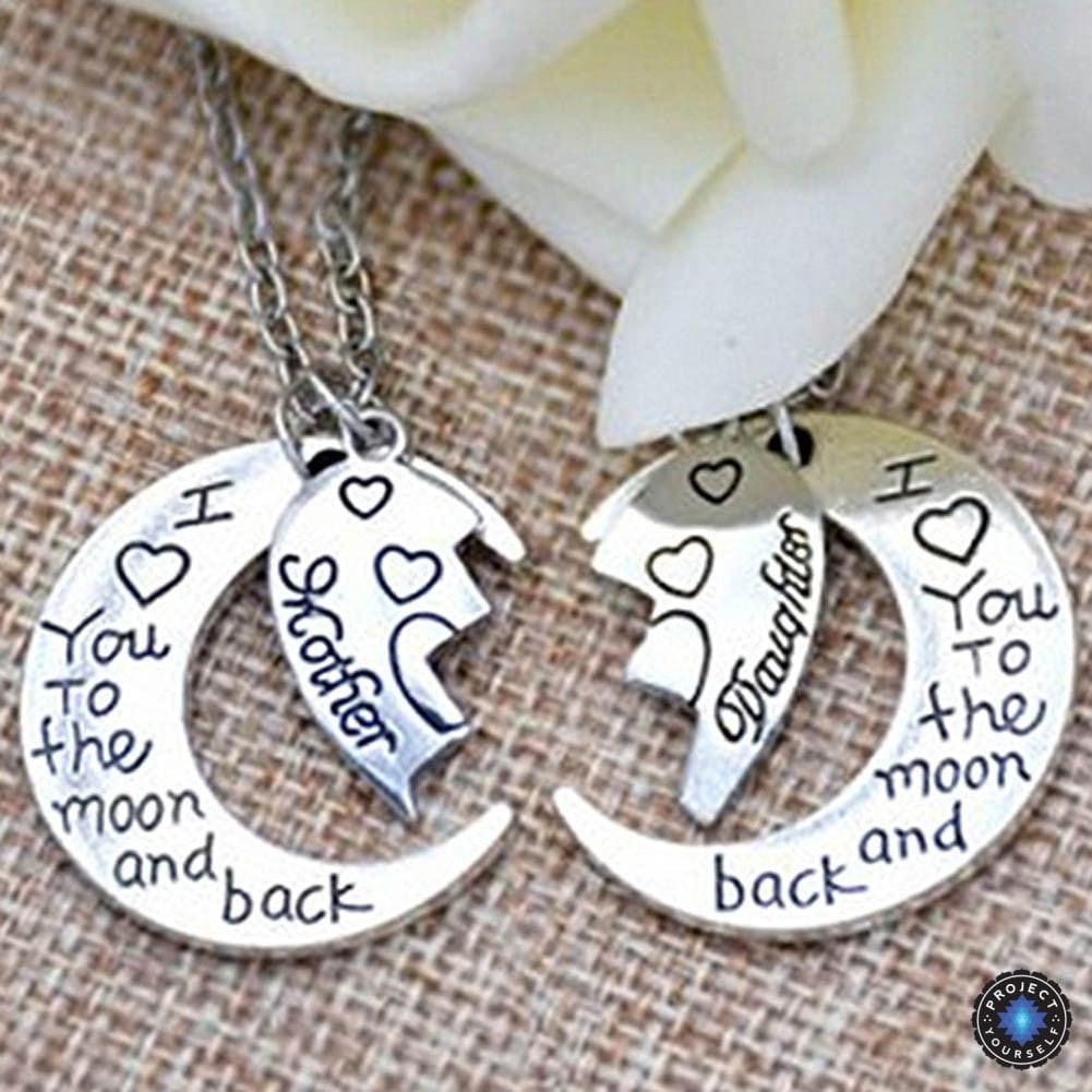Two-Pack Moon Pendant Necklace Set