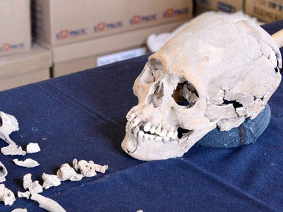 Skeleton with stone-encrusted teeth found in Mexico ancient ruins