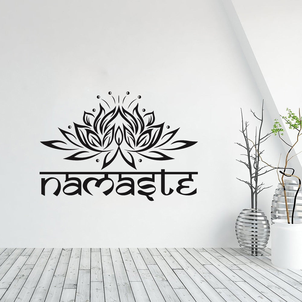 Namaste Heart Opening Wall Decal