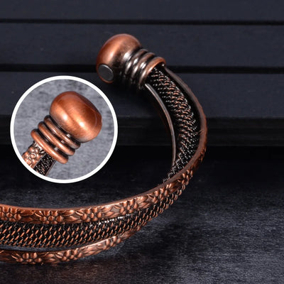 Twisted Vintage Pure Copper Energy Bangles