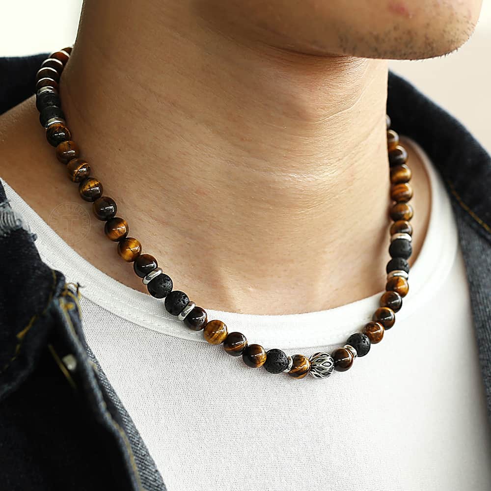 Take the Bull With Tiger Eyes Necklace