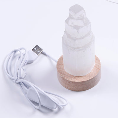 Blissful Balance Selenite Evening Lamp