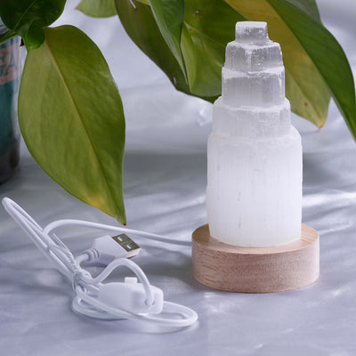 Blissful Balance Selenite Evening Lamp