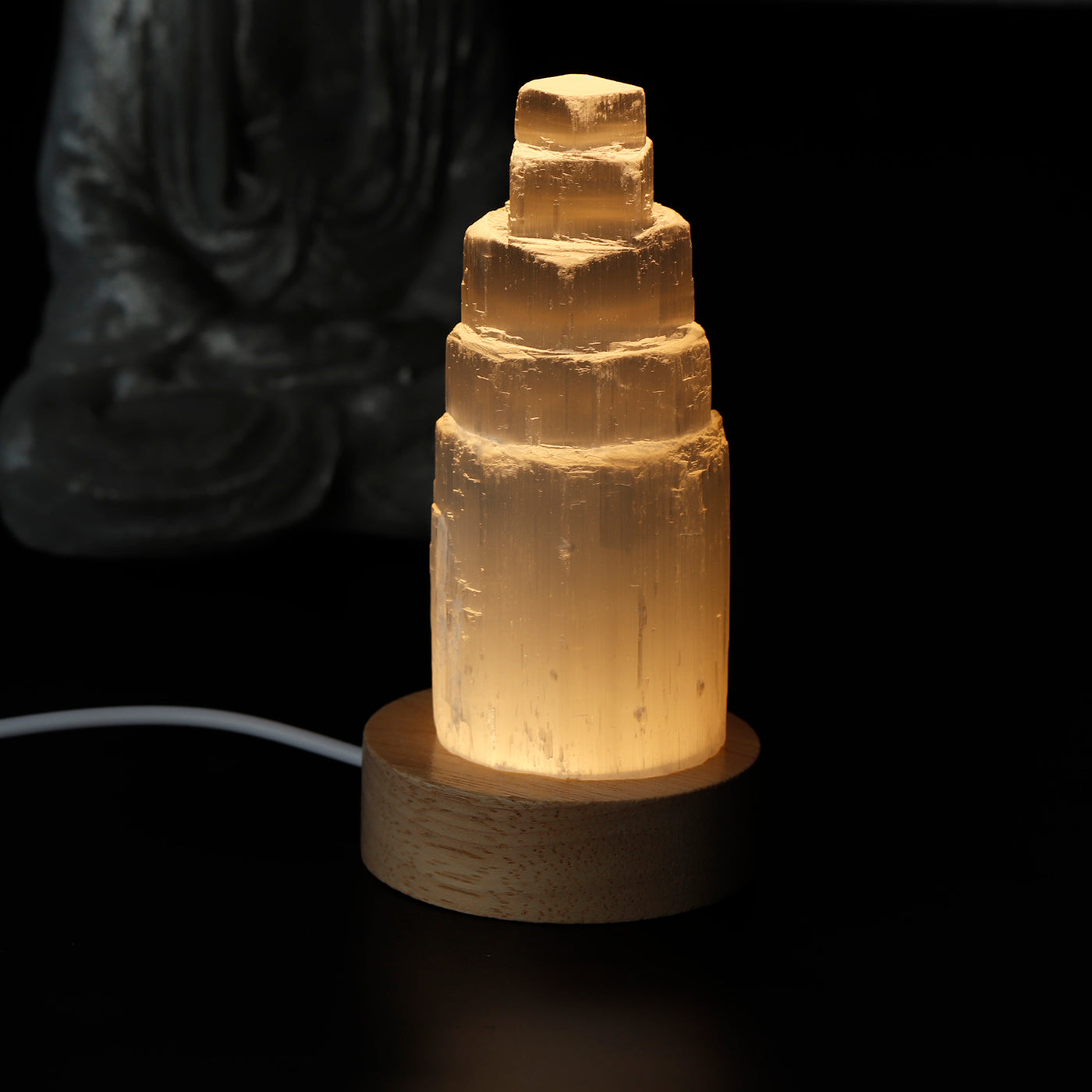 Blissful Balance Selenite Evening Lamp