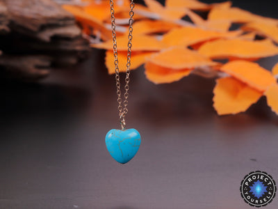 Heart Turquoise Stone Pendant