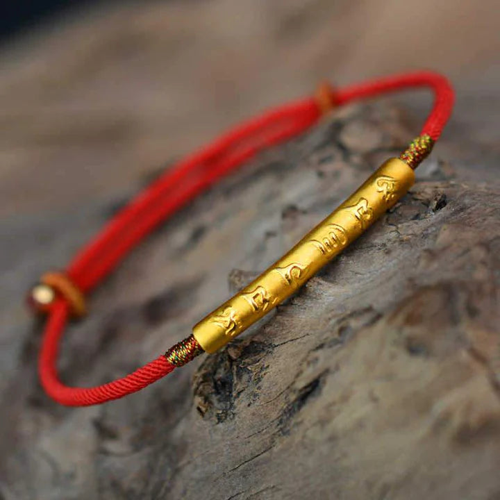 Tibetan Lucky Life Force Red String Bracelet