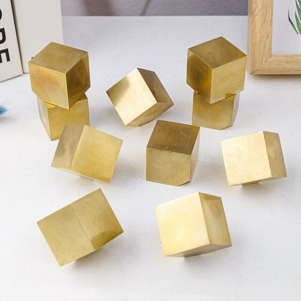 Golden Abundance Chalcopyrite Cube
