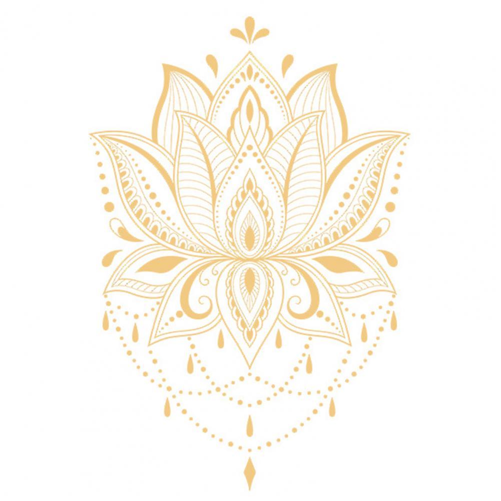 Mehndi Lotus Awakening Flower Decal