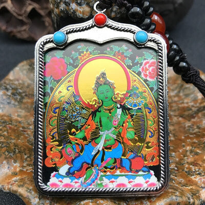 Tibetan Silver Amulet Necklace