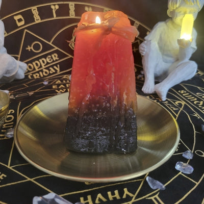 Pentagram Altar Ritual Smudging Holder Plate