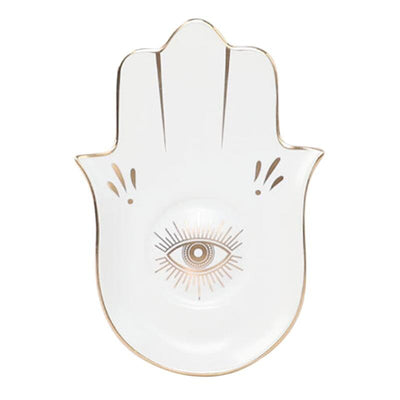 Hamsa Hand Evil Eye Curio Plate