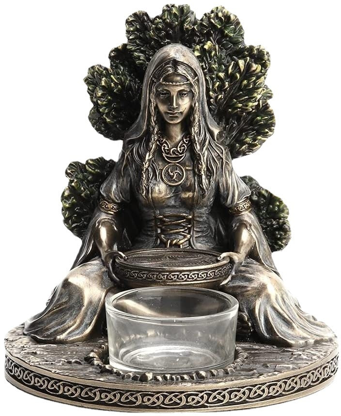Celtic God Statue Candle Holder