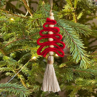 Handwoven Macrame Christmas Tree