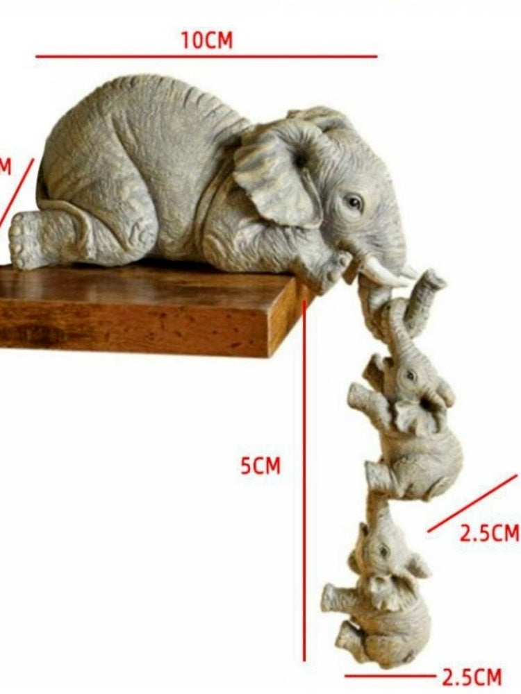 Crafted Holding Baby Elephant Set