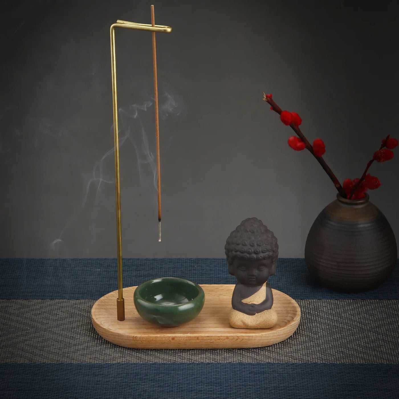Monk Incense Ash Catcher Set