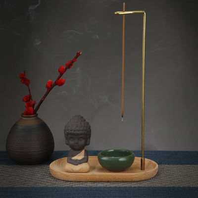 Monk Incense Ash Catcher Set