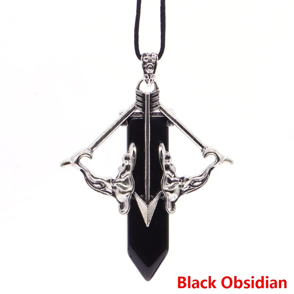 Cupid Bow and Crystal Pendant