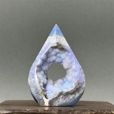 Mystic Blue Agate Healing Geodes