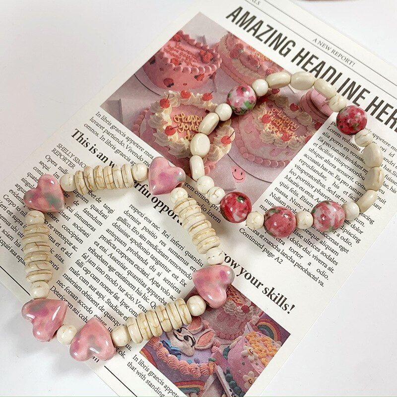 Natural White Turquoise Beads Bracelet