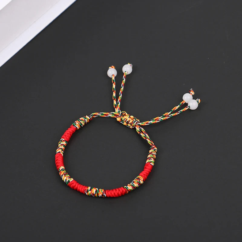 Lucky Weaved Buddhist Knots Bracelet