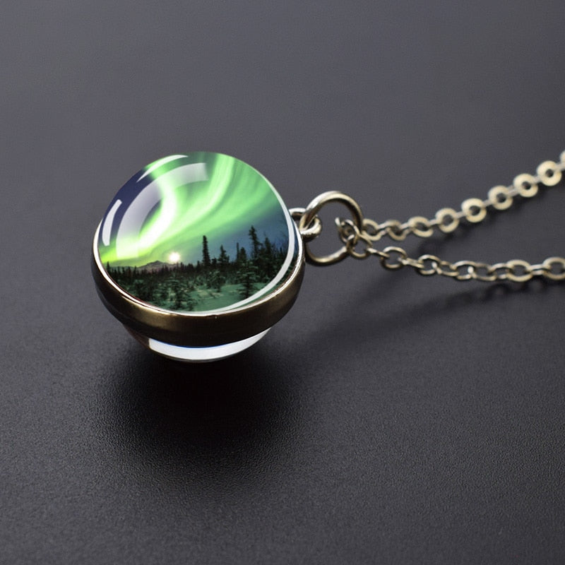 Aurora Polar Lights Ball Necklace