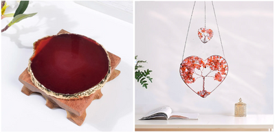 Passion and Vitality Red Agate Duo