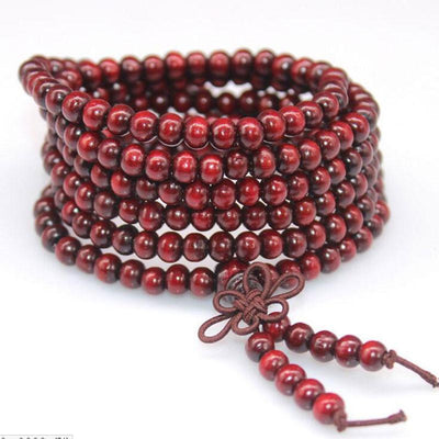 108 Rosewood Prayer Mala Beads Bracelet