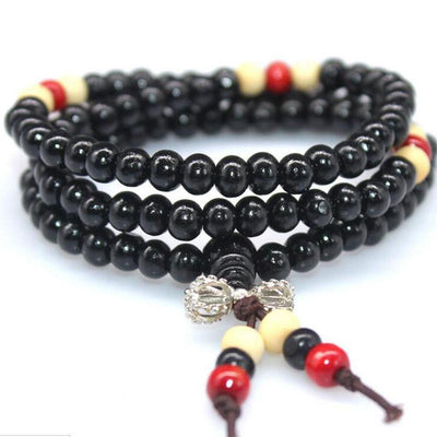 108 Rosewood Prayer Mala Beads Bracelet color 10