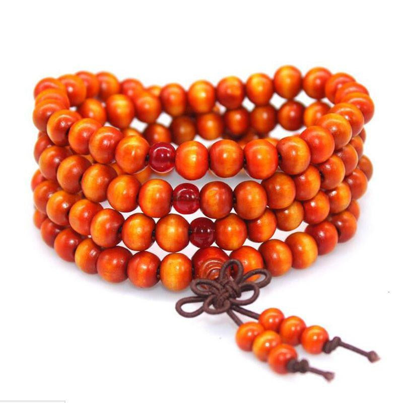 108 Rosewood Prayer Mala Beads Bracelet color 11