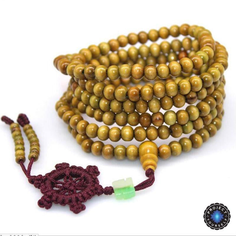 108 Rosewood Prayer Mala Beads Bracelet color 5