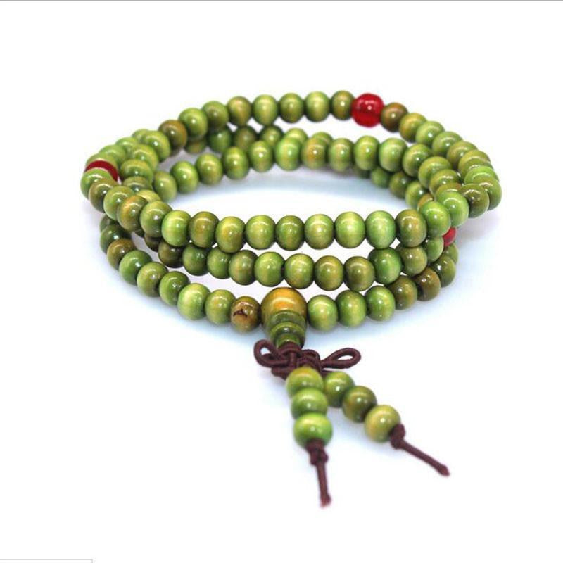 108 Rosewood Prayer Mala Beads Bracelet color 7