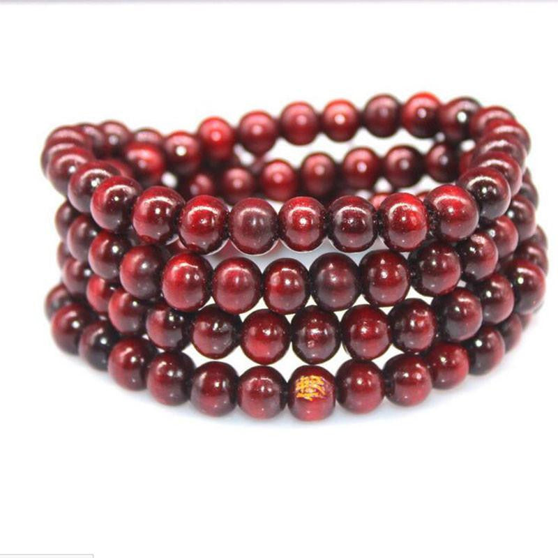 108 Rosewood Prayer Mala Beads Bracelet color 9