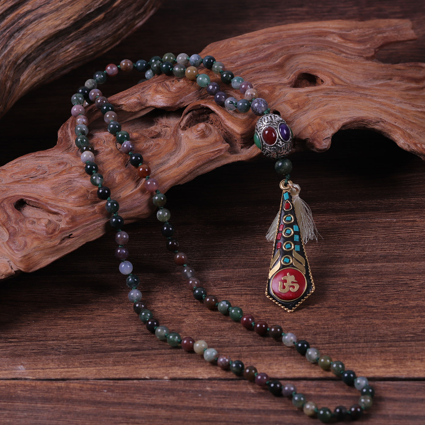 Indian Agate Sage Necklace