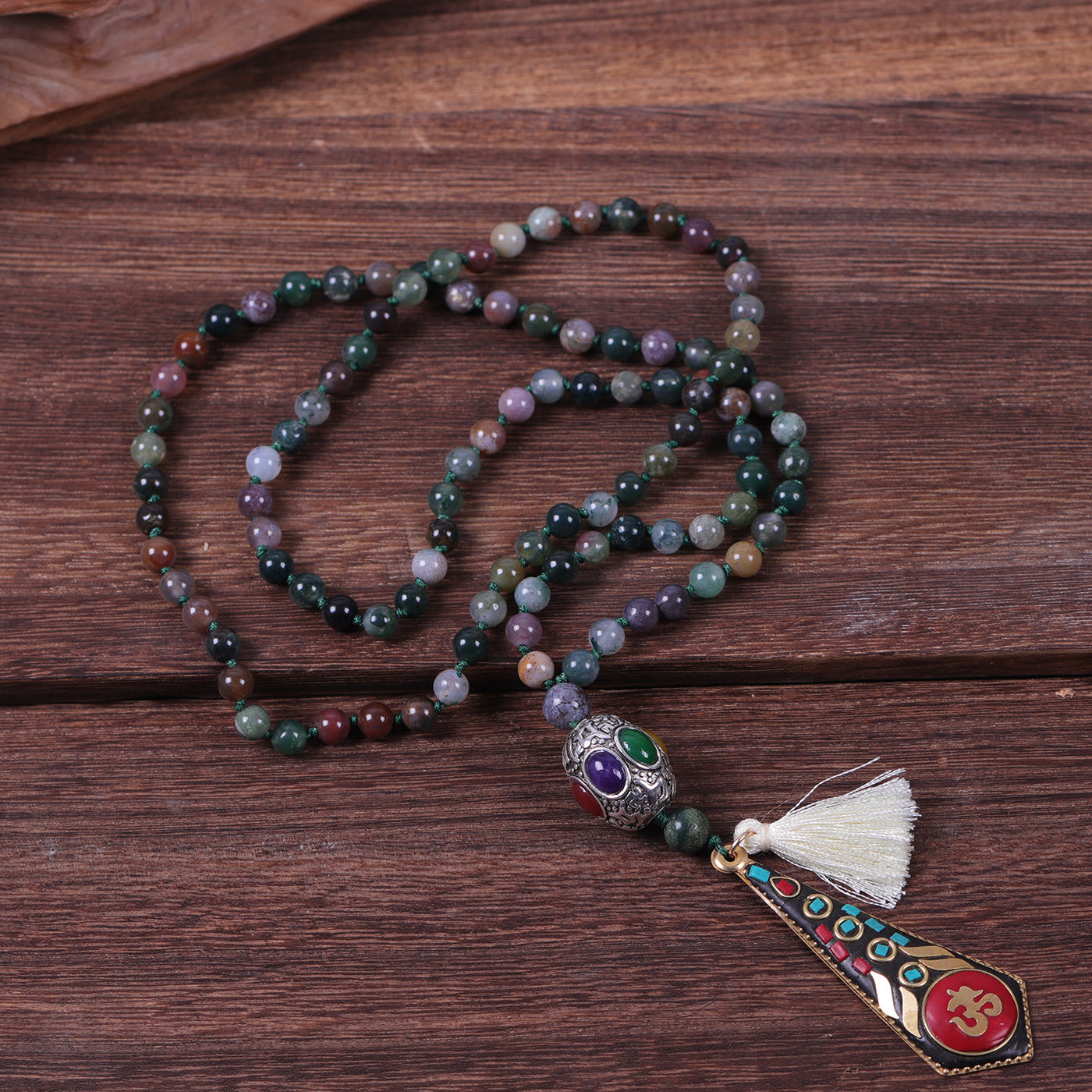 Indian Agate Sage Necklace