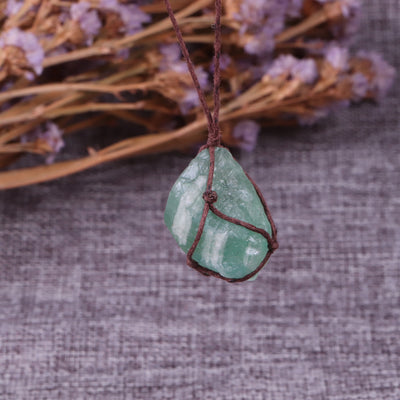 Dream Crystal Green Fluorite Rope Necklace