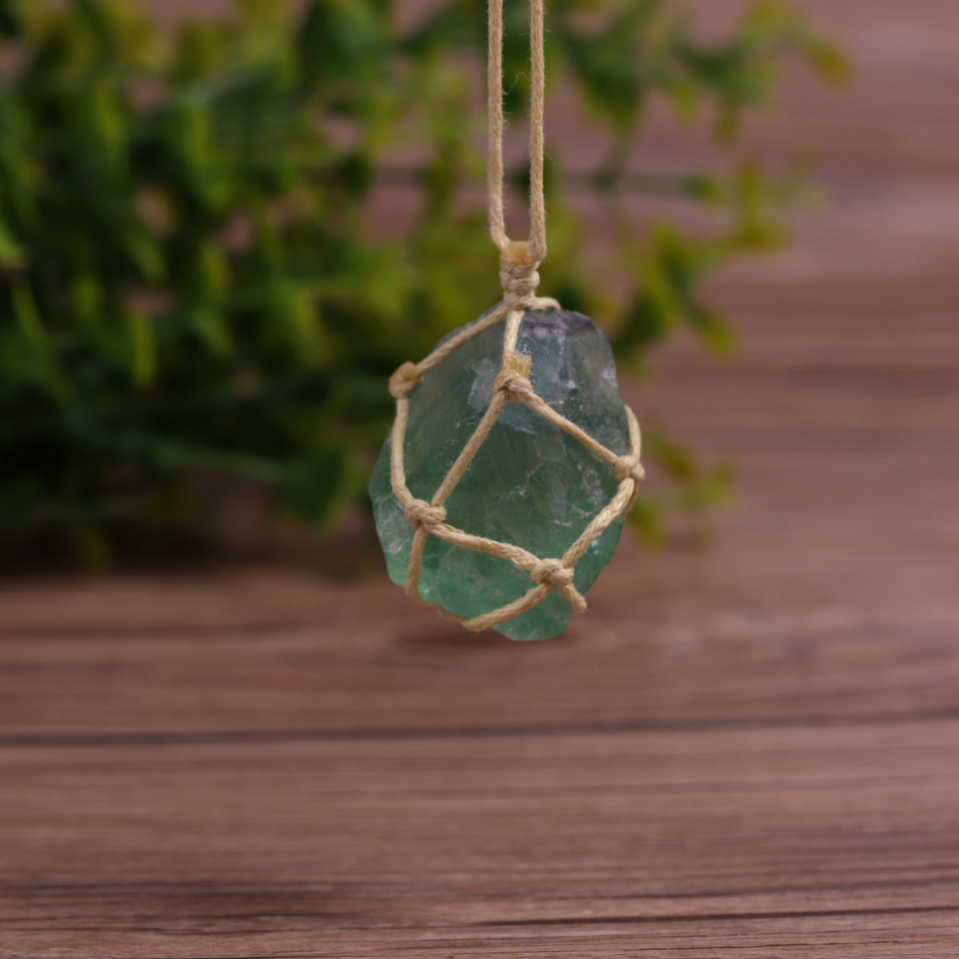Dream Crystal Green Fluorite Rope Necklace