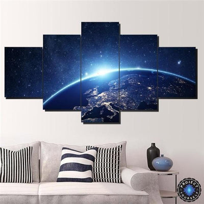 5 Panel Dawn of A New Light Canvas Painting Painting